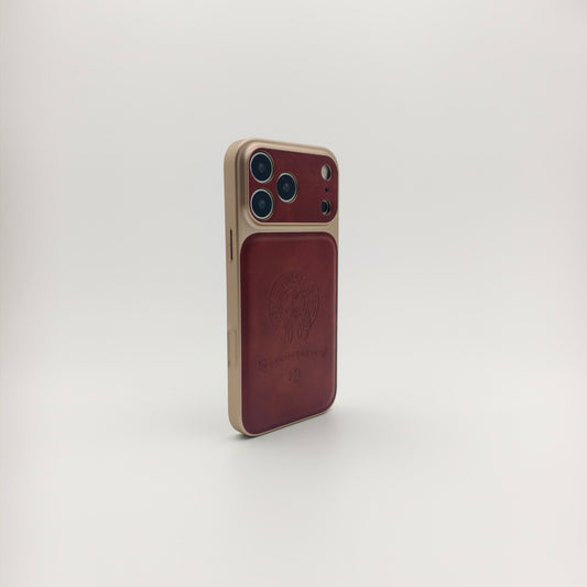 Royal Leather Crest Phone Case