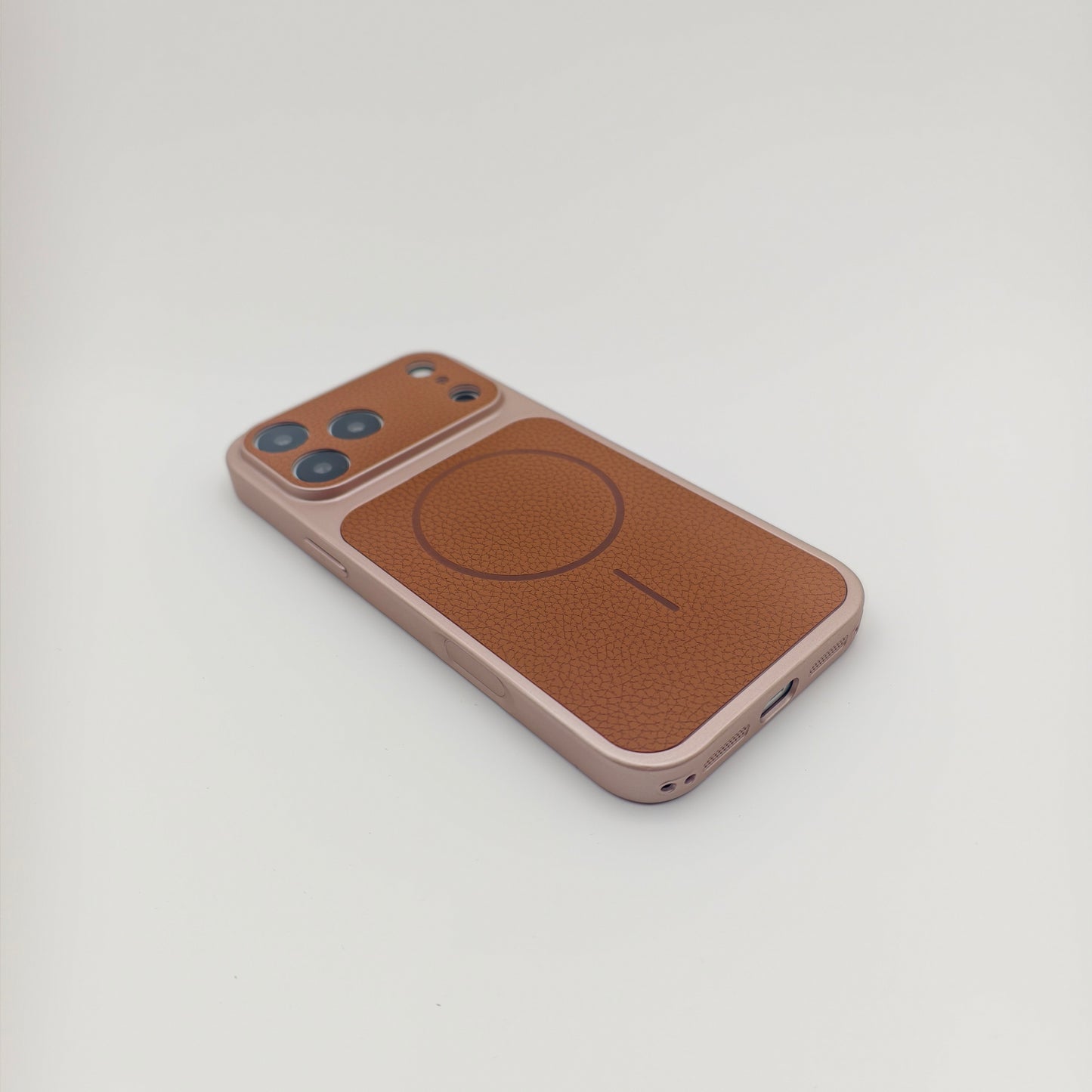 Retro Split Tone Vegan Leather Phone Case