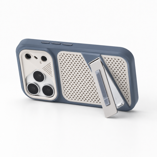 Rhombus Hollow Cool Armor Phone Case