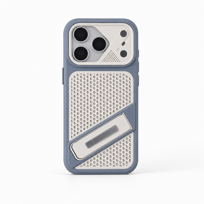 Rhombus Hollow Cool Armor Phone Case