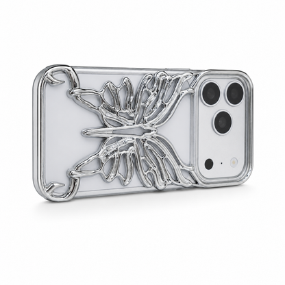 Chrome Butterfly Cooling Phone Case