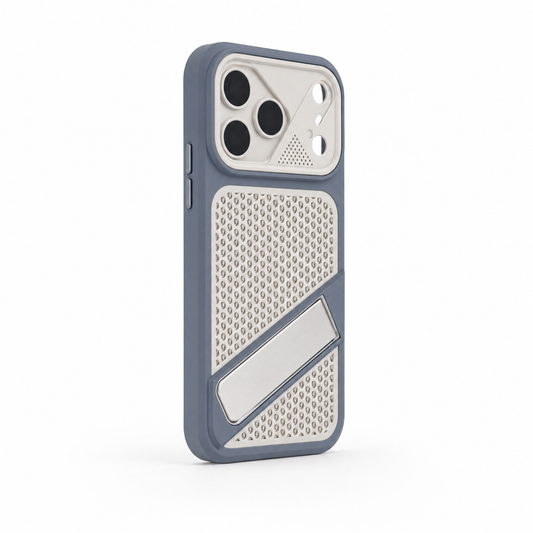 Rhombus Hollow Cool Armor Phone Case