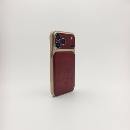 Royal Leather Crest Phone Case
