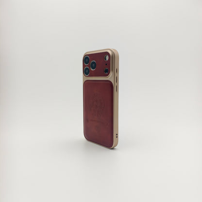 Royal Leather Crest Phone Case
