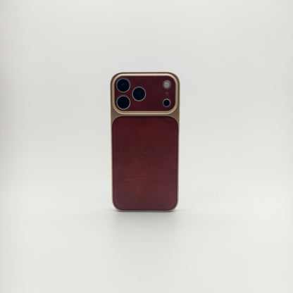 Royal Leather Crest Phone Case