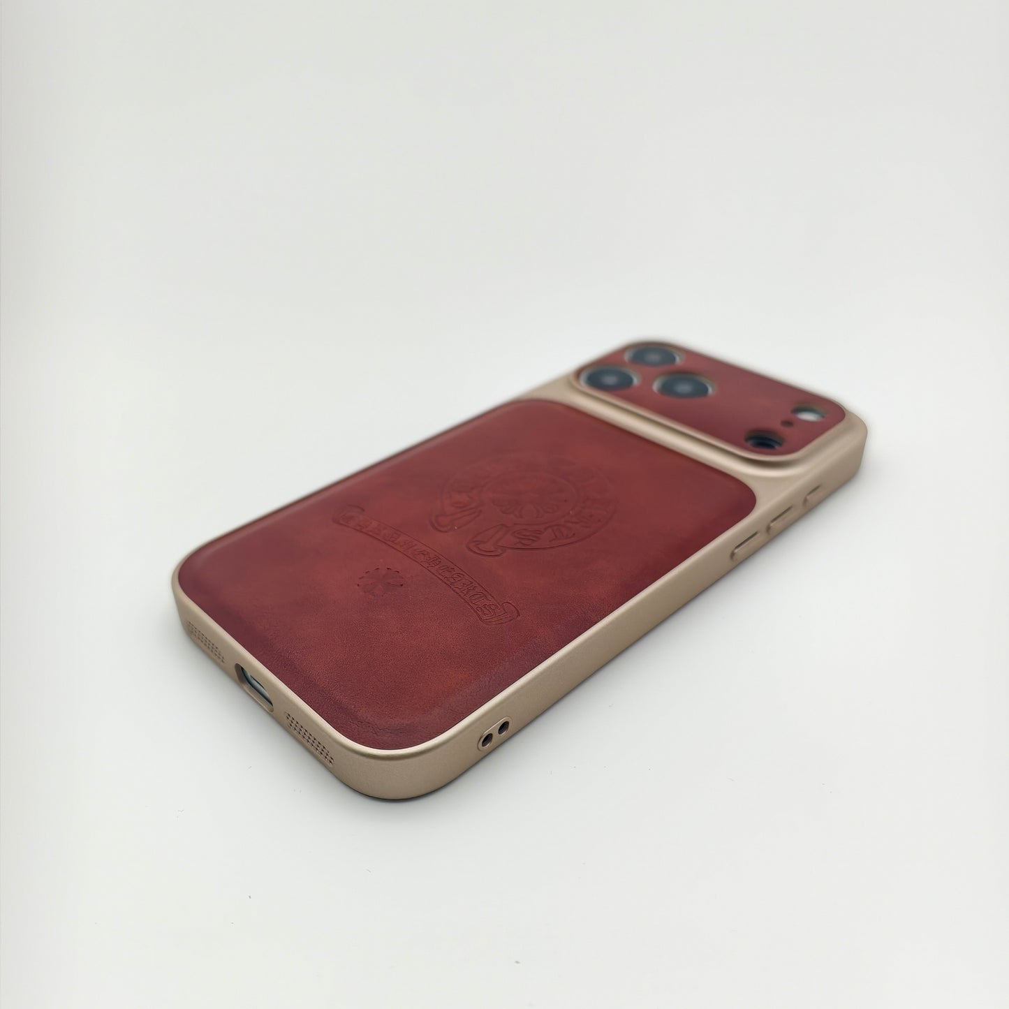 Royal Leather Crest Phone Case