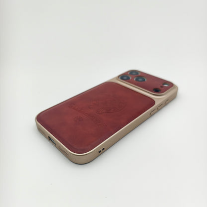 Royal Leather Crest Phone Case