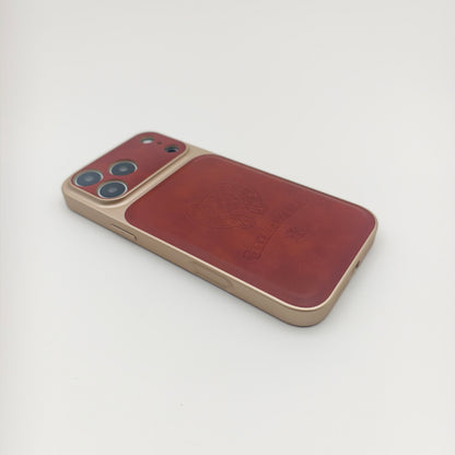 Royal Leather Crest Phone Case
