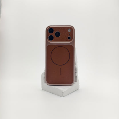 Retro Split Tone Vegan Leather Phone Case