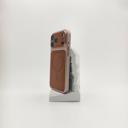 Retro Split Tone Vegan Leather Phone Case