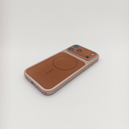 Retro Split Tone Vegan Leather Phone Case