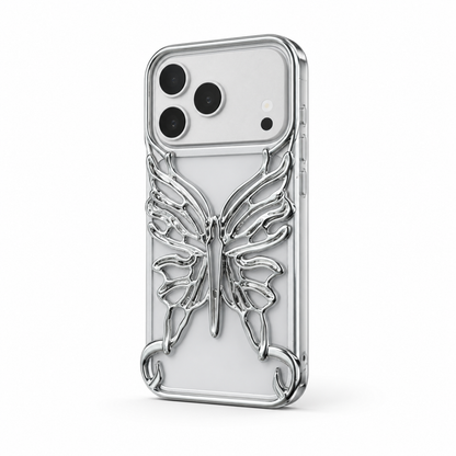 Chrome Butterfly Cooling Phone Case