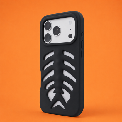 Fish Bone Hollow Phone Case