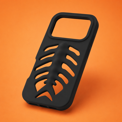 Fish Bone Hollow Phone Case